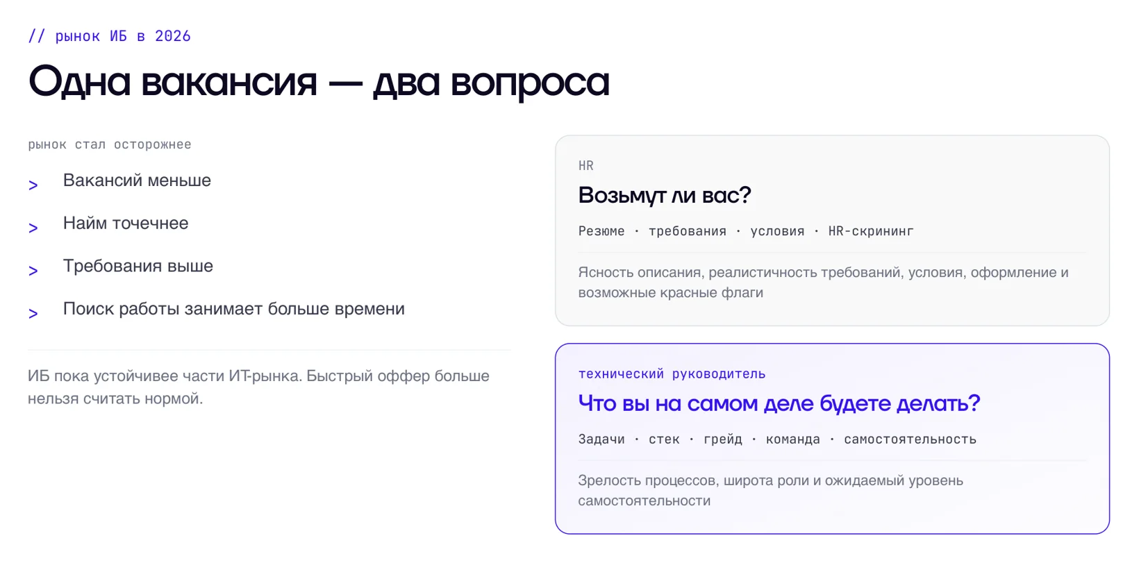Рынок стал осторожнее: вакансий меньше, найм точечнее